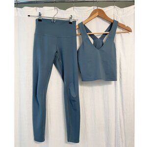 ALO Airlift XS Teal Agate 7/8 High-Waisted Leggings